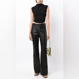 Reformation Lindy Stretch-Cotton Top